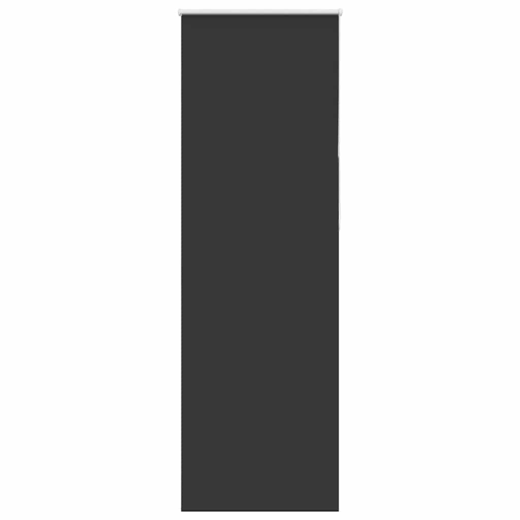 Roller Blind Blackout Black 80x210 cm Fabric Width 75.7 cm Polyester