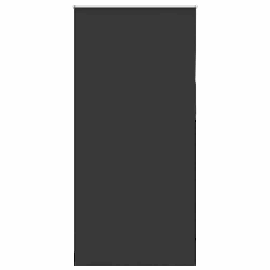 Roller Blind Blackout Black 105x230 cm Fabric Width 100.7 cm Polyester