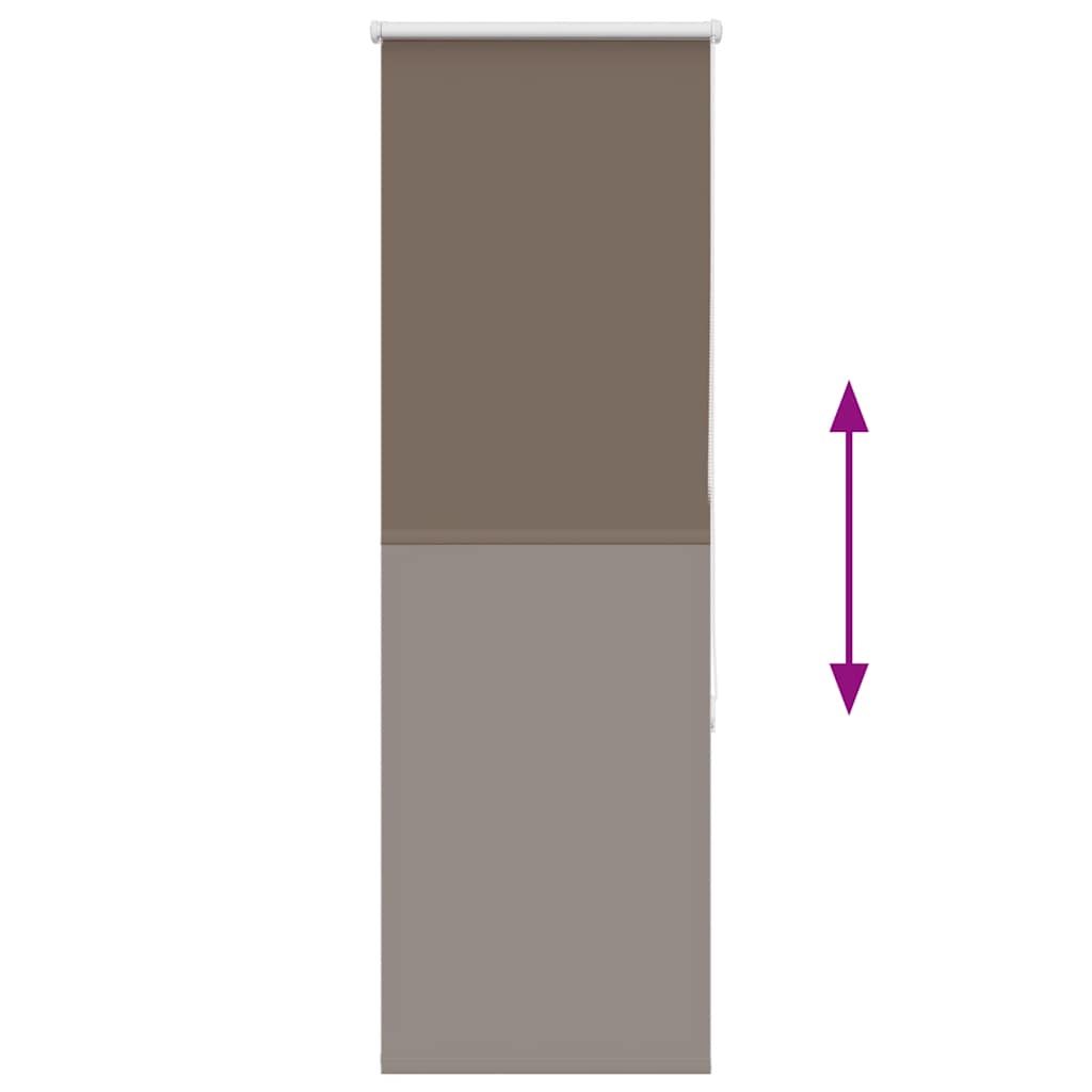Roller Blind Blackout Coffee 55x130 cm Fabric Width 50.7 cm Polyester