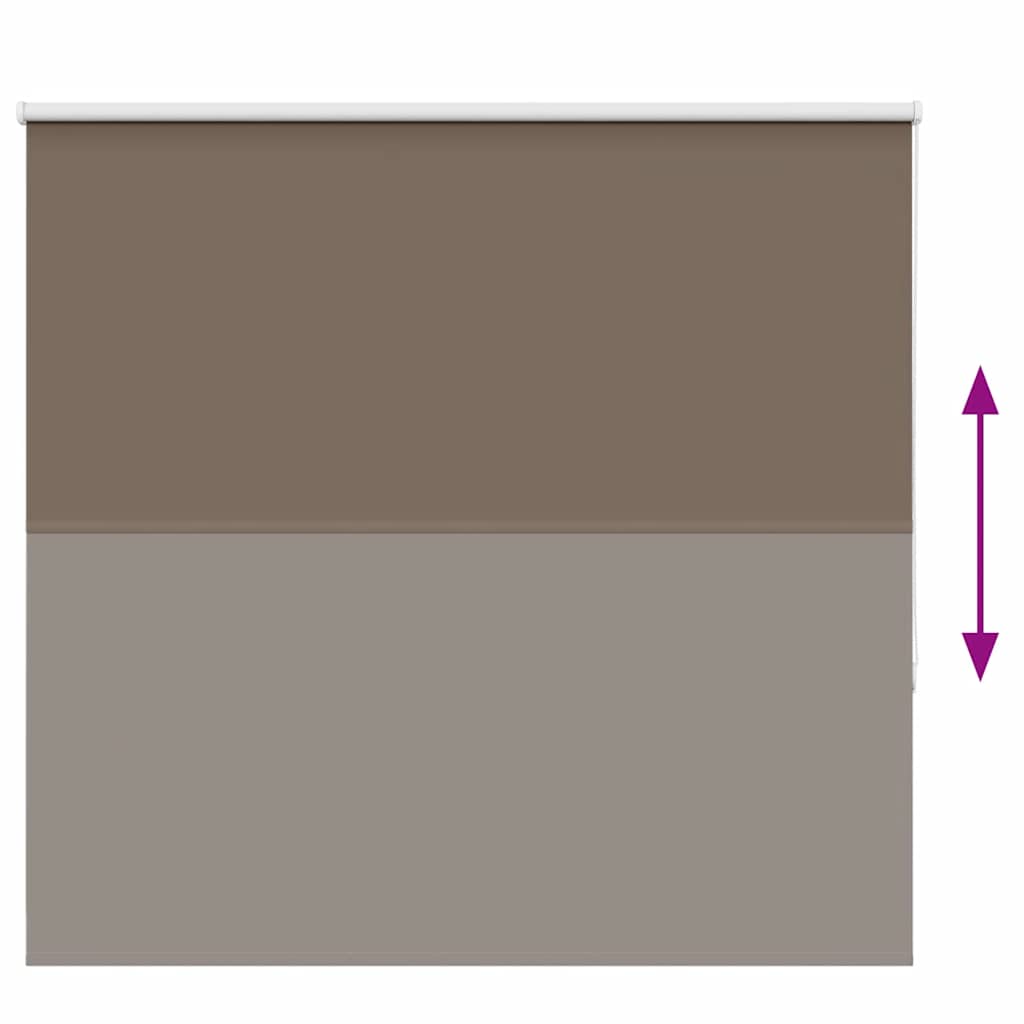 Roller Blind Blackout Coffee 145x130 cm Fabric Width 141.6 cm Polyester
