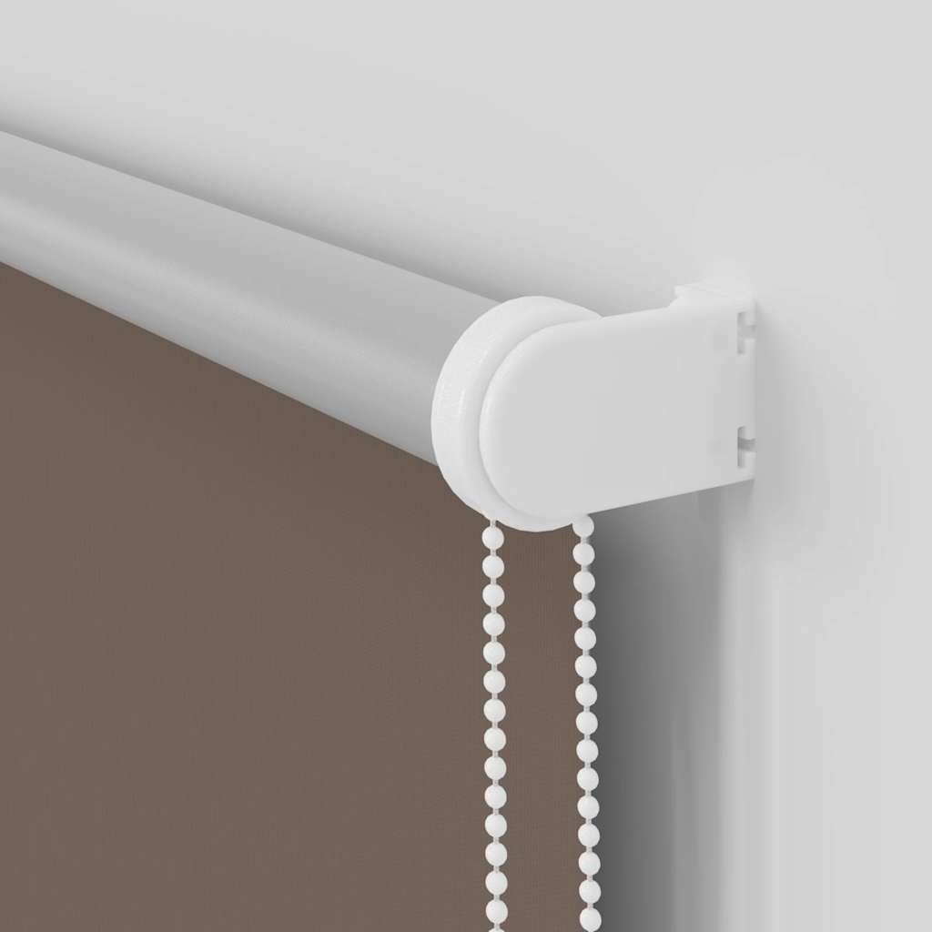 Roller Blind Blackout Coffee 150x130 cm Fabric Width 146.6 cm Polyester