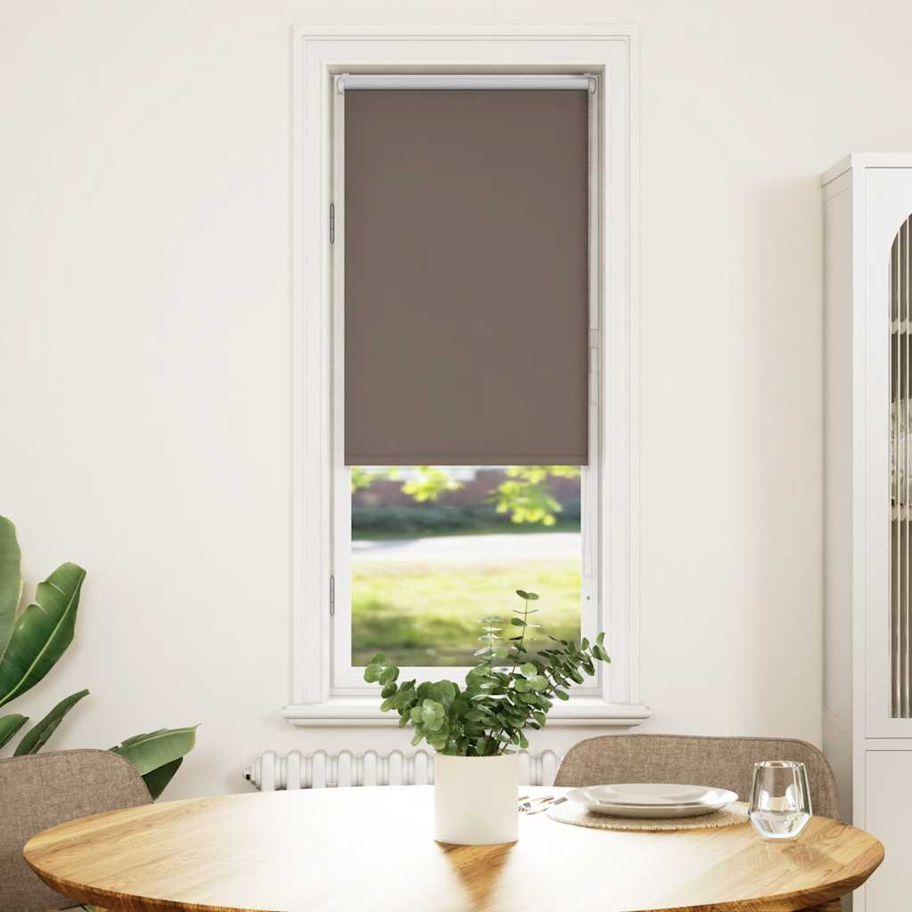 Roller Blind Blackout Coffee 45x150 cm Fabric Width 40.7 cm Polyester