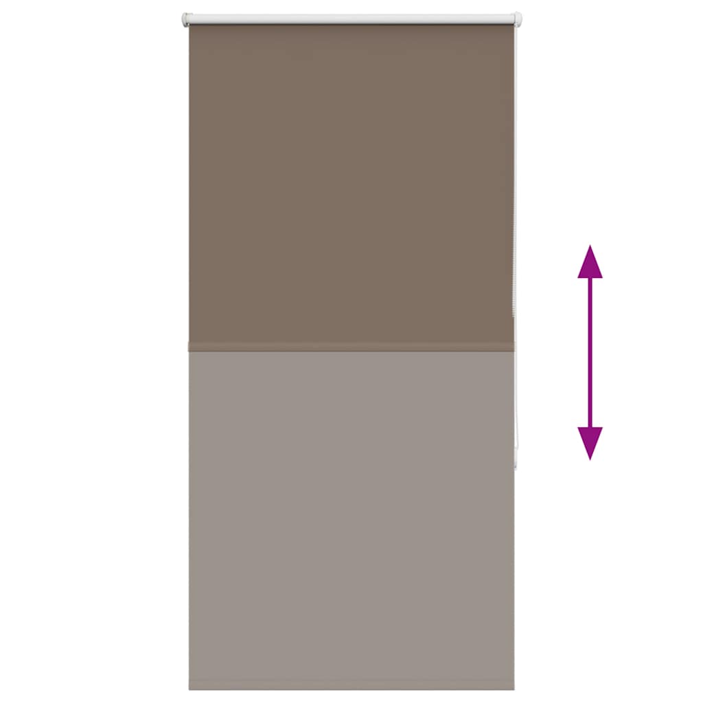 Roller Blind Blackout Coffee 80x150 cm Fabric Width 75.7 cm Polyester