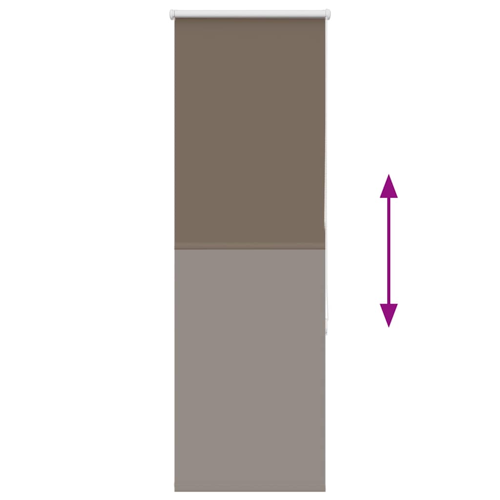 Roller Blind Blackout Coffee 50x175 cm Fabric Width 45.7 cm Polyester