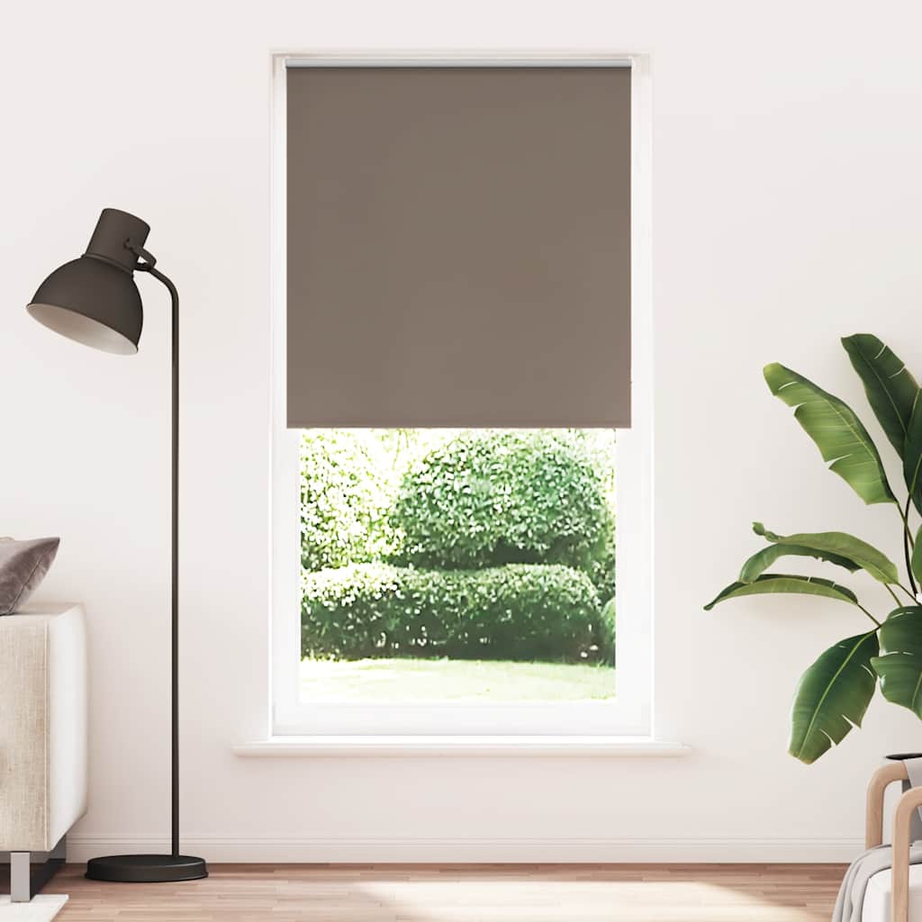 Roller Blind Blackout Coffee 115x210 cm Fabric Width 110.7 cm Polyester