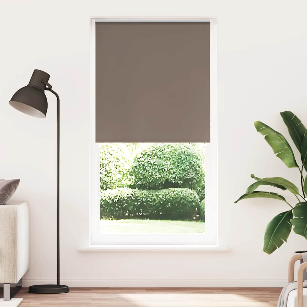 Roller Blind Blackout Coffee 90x230 cm Fabric Width 85.7 cm Polyester