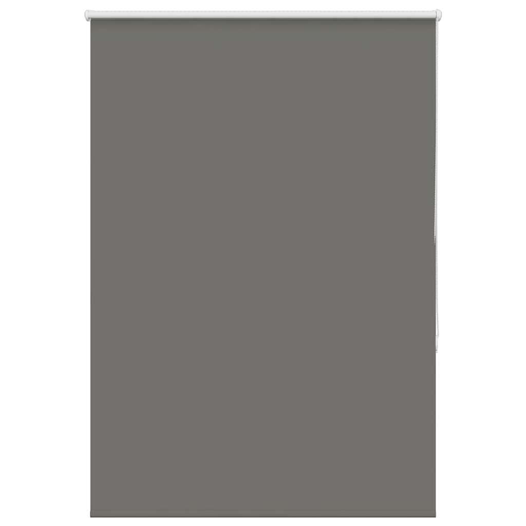 Roller Blind Blackout Grey 100x130 cm Fabric Width 95.7 cm Polyester