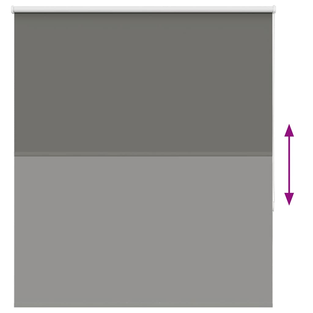 Roller Blind Blackout Grey 125x130 cm Fabric Width 121.6 cm Polyester