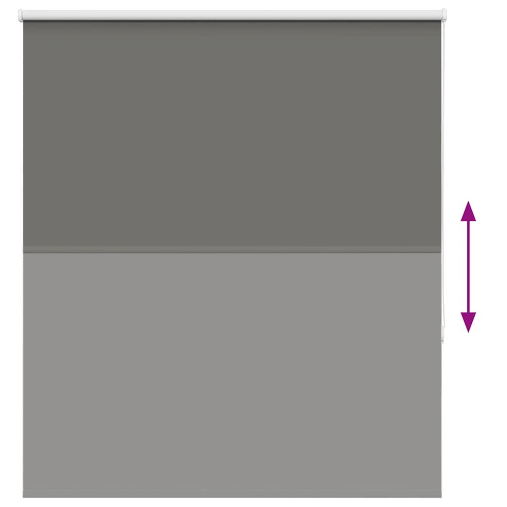 Roller Blind Blackout Grey 140x130 cm Fabric Width 136.6 cm Polyester