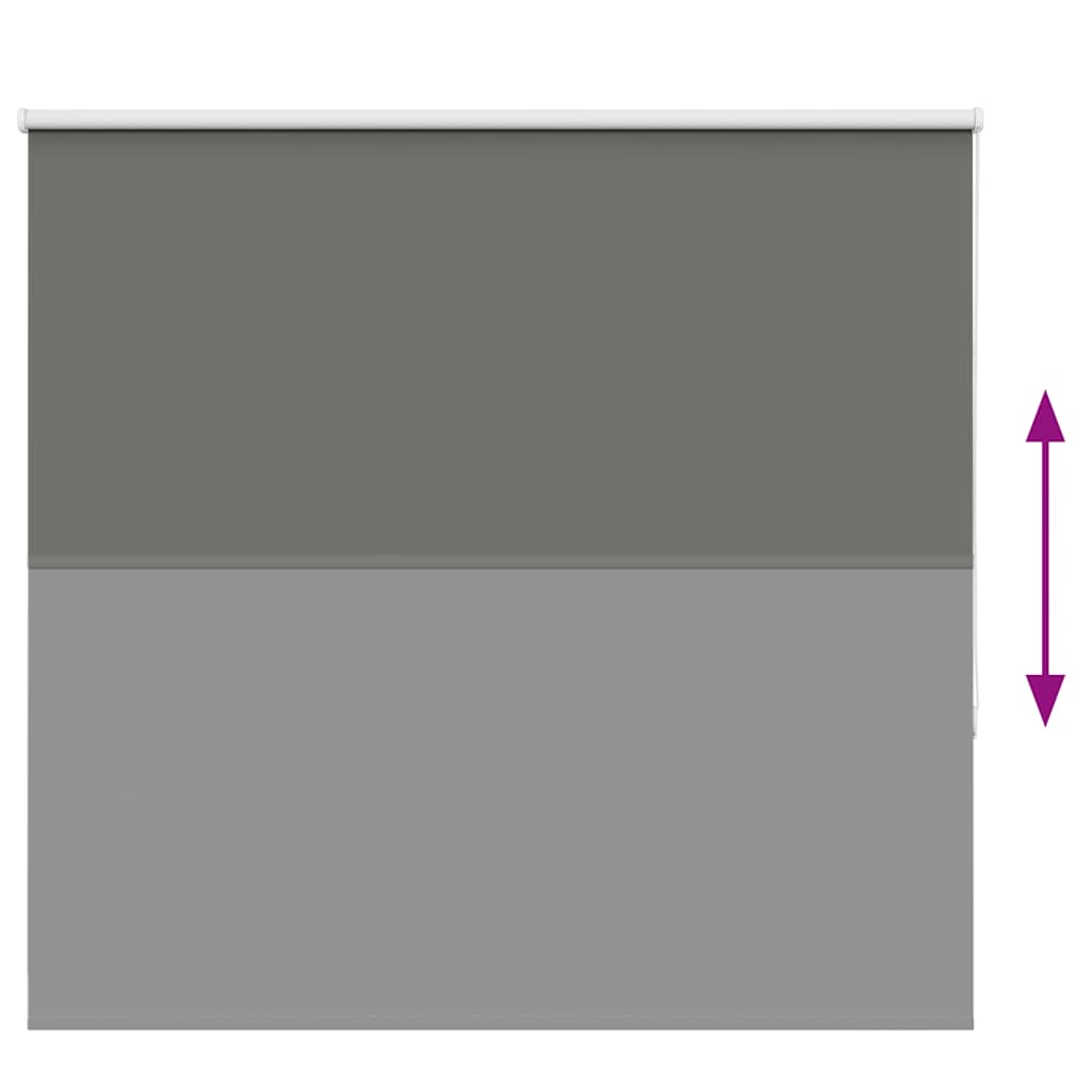 Roller Blind Blackout Grey 150x130 cm Fabric Width 146.6 cm Polyester