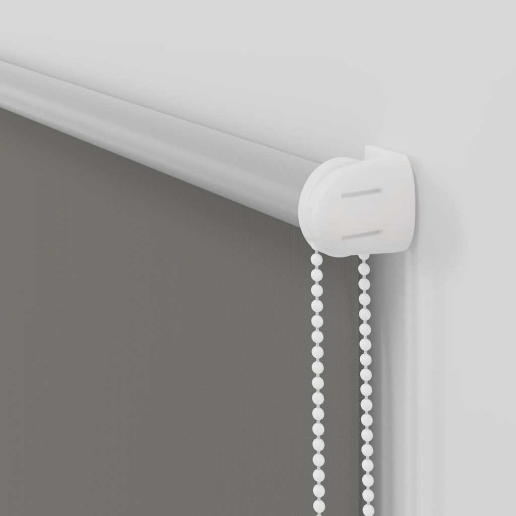 Roller Blind Blackout Grey 95x150 cm Fabric Width 90.7 cm Polyester