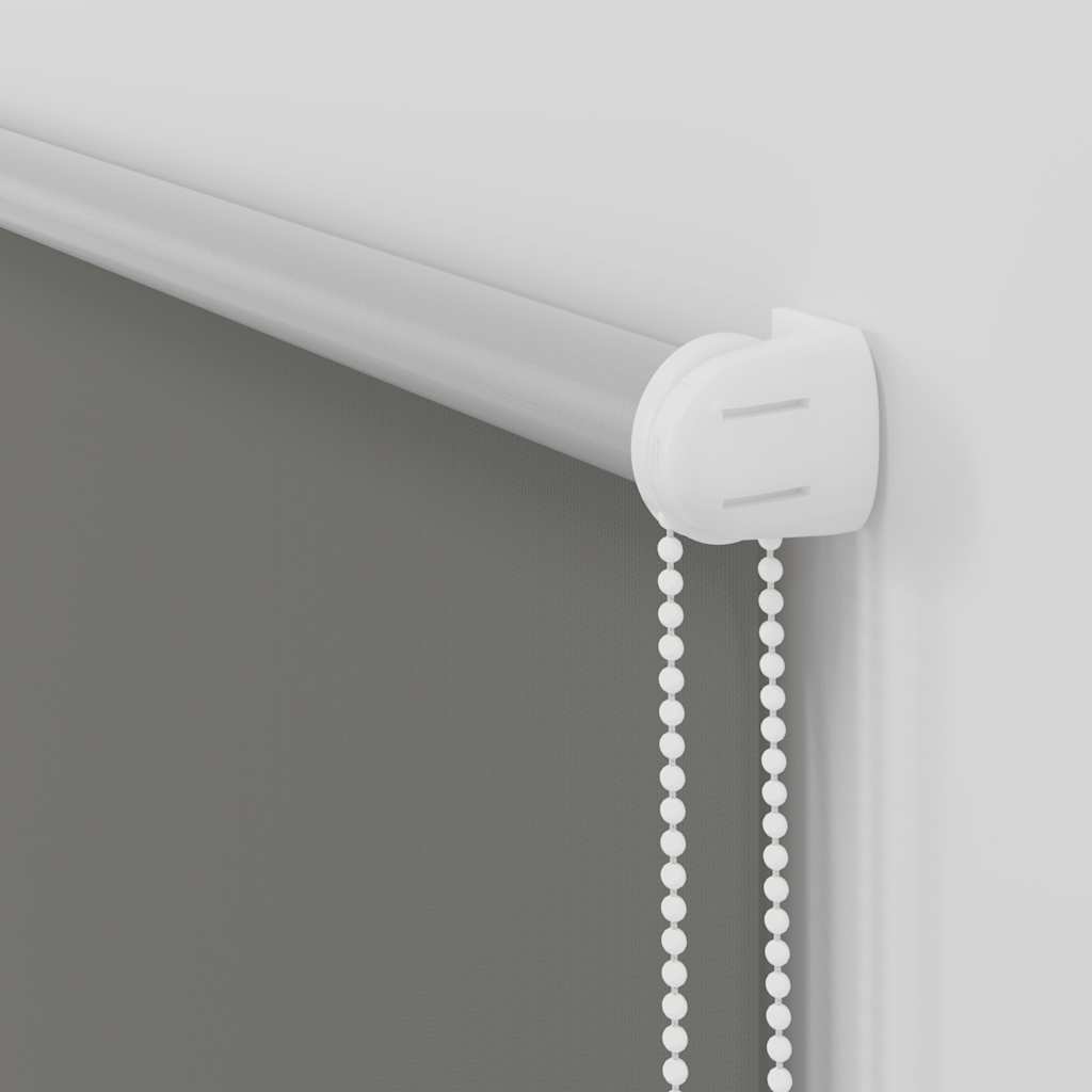 Roller Blind Blackout Grey 100x150 cm Fabric Width 95.7 cm Polyester