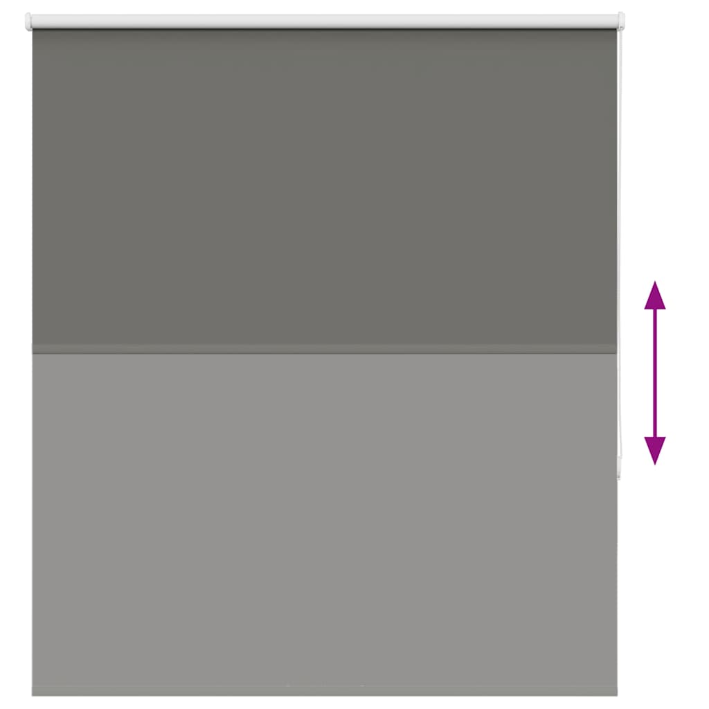 Roller Blind Blackout Grey 130x150 cm Fabric Width 126.6 cm Polyester