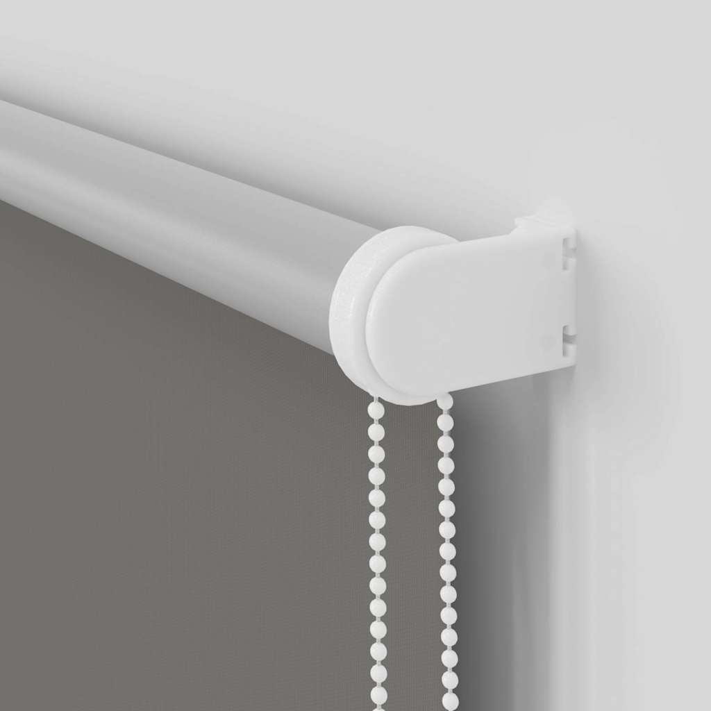 Roller Blind Blackout Grey 130x150 cm Fabric Width 126.6 cm Polyester