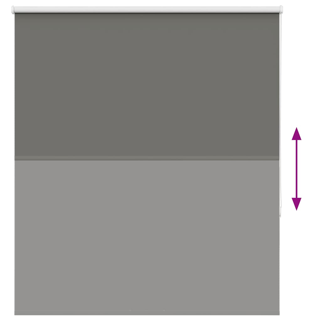 Roller Blind Blackout Grey 125x175 cm Fabric Width 121.6 cm Polyester