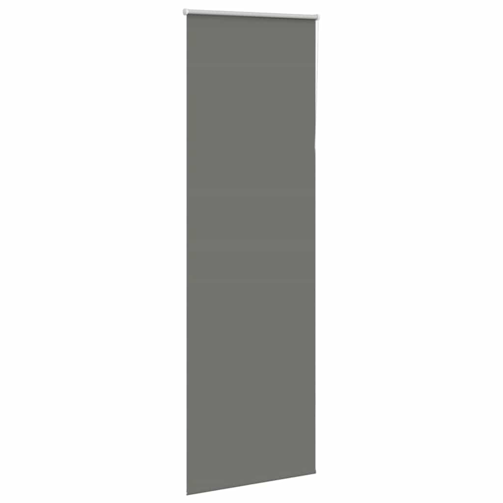 Roller Blind Blackout Grey 80x210 cm Fabric Width 75.7 cm Polyester
