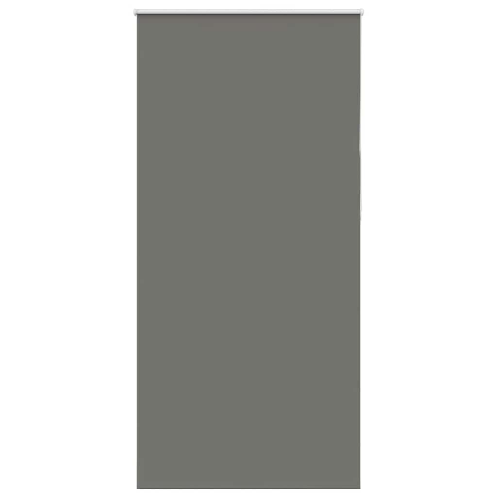 Roller Blind Blackout Grey 100x210 cm Fabric Width 95.7 cm Polyester