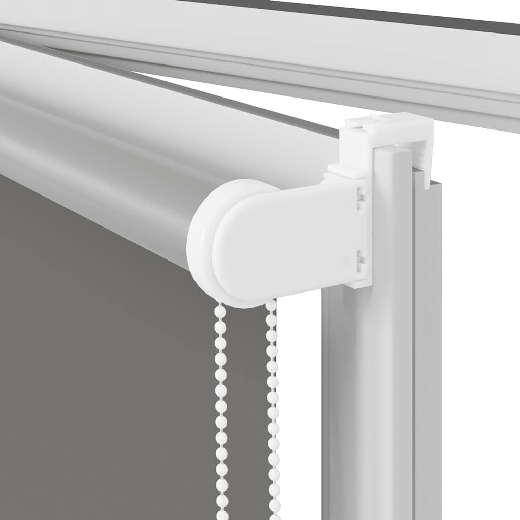 Roller Blind Blackout Grey 145x210 cm Fabric Width 141.6 cm Polyester