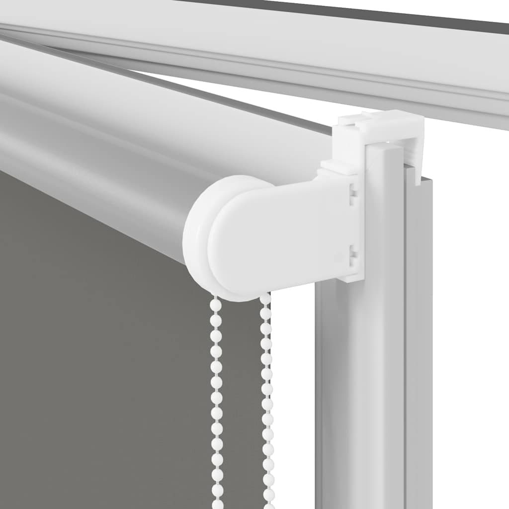 Roller Blind Blackout Grey 150x210 cm Fabric Width 146.6 cm Polyester