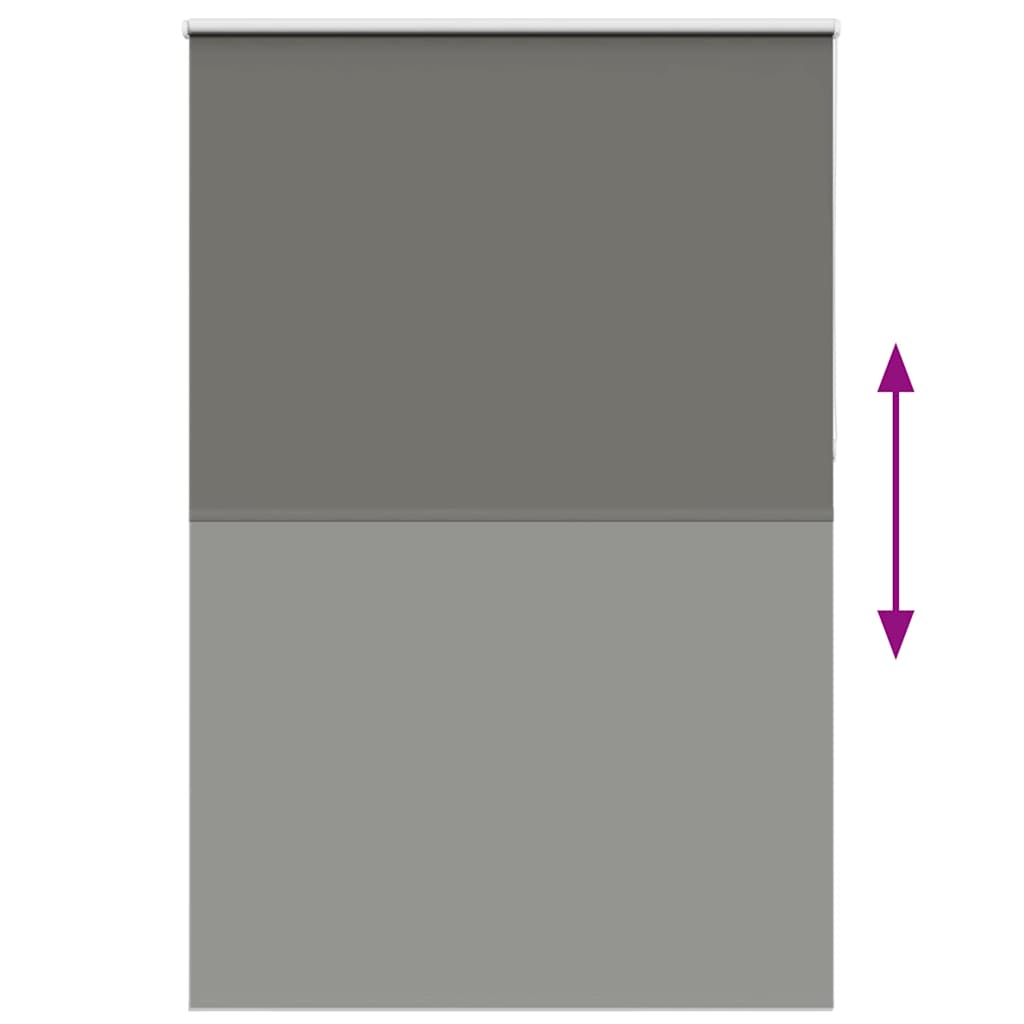 Roller Blind Blackout Grey 165x210 cm Fabric Width 161.6 cm Polyester