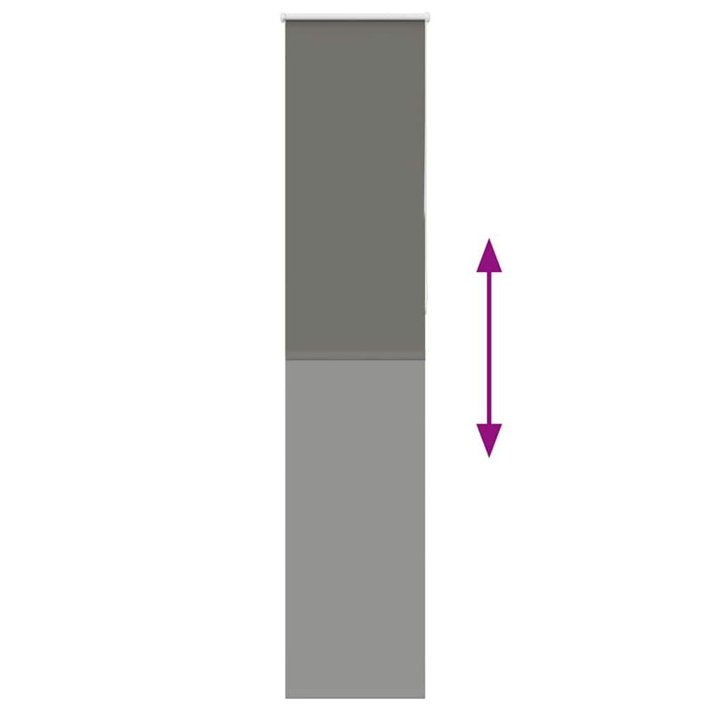 Roller Blind Blackout Grey 60x230 cm Fabric Width 55.7 cm Polyester