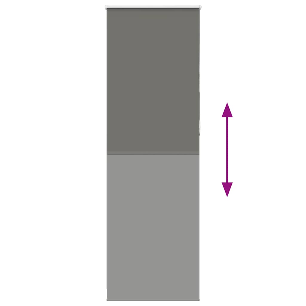 Roller Blind Blackout Grey 65x230 cm Fabric Width 60.7 cm Polyester