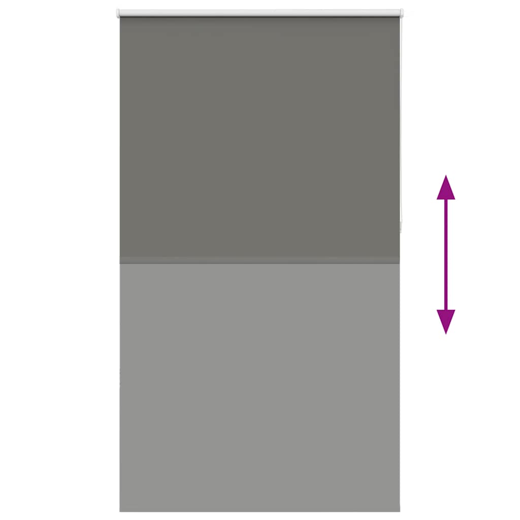 Roller Blind Blackout Grey 135x230 cm Fabric Width 131.6 cm Polyester
