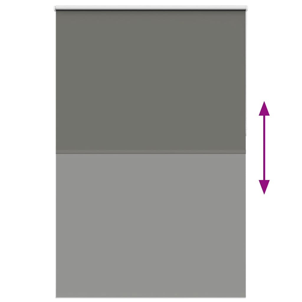Roller Blind Blackout Grey 150x230 cm Fabric Width 146.6 cm Polyester
