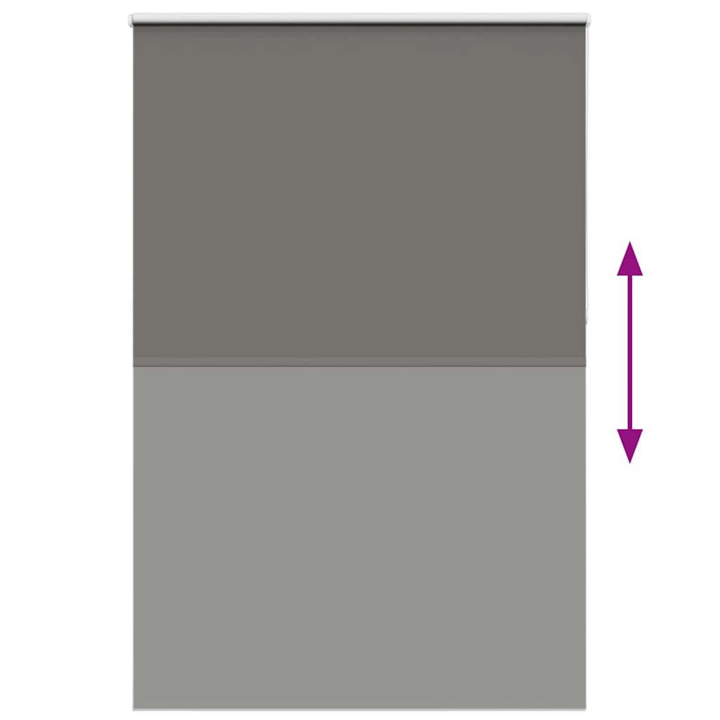 Roller Blind Blackout Grey 155x230 cm Fabric Width 151.6 cm Polyester