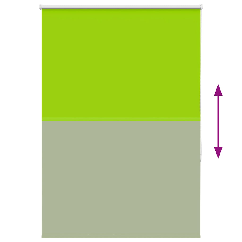 Roller Blind Blackout Leaves Green 115x150 cm Fabric Width 110.7 cm Polyester