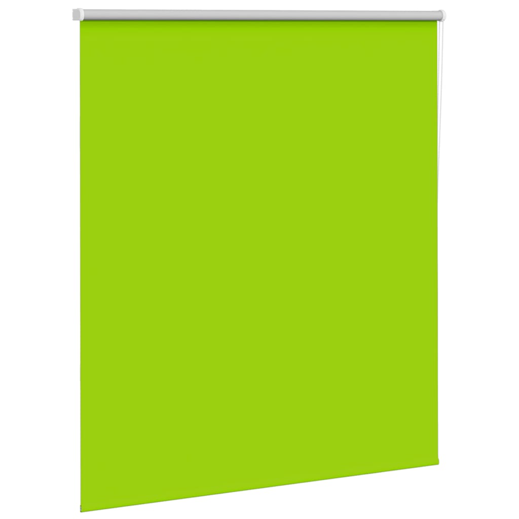 Roller Blind Blackout Leaves Green 125x150 cm Fabric Width 121.6 cm Polyester
