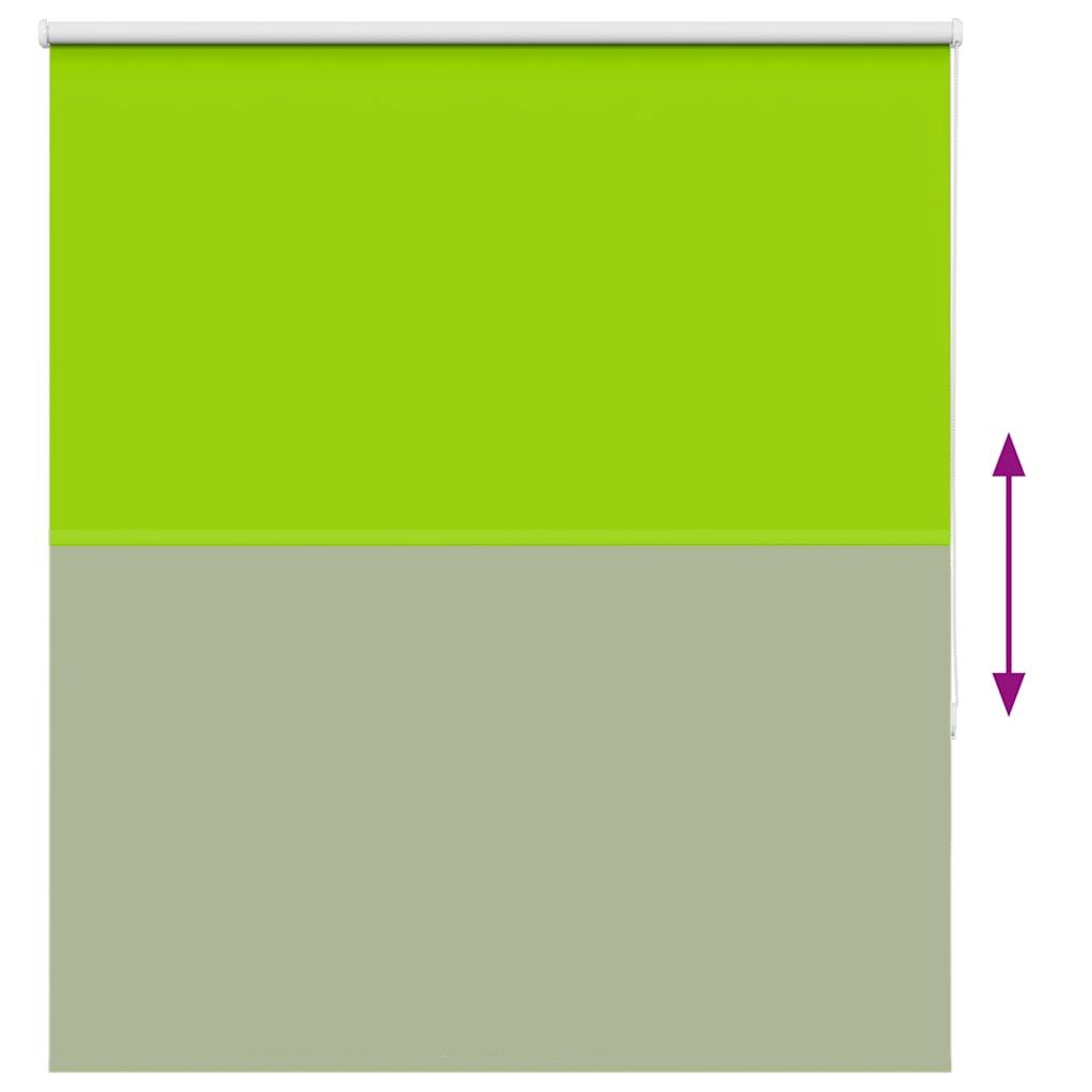 Roller Blind Blackout Leaves Green 130x150 cm Fabric Width 126.6 cm Polyester