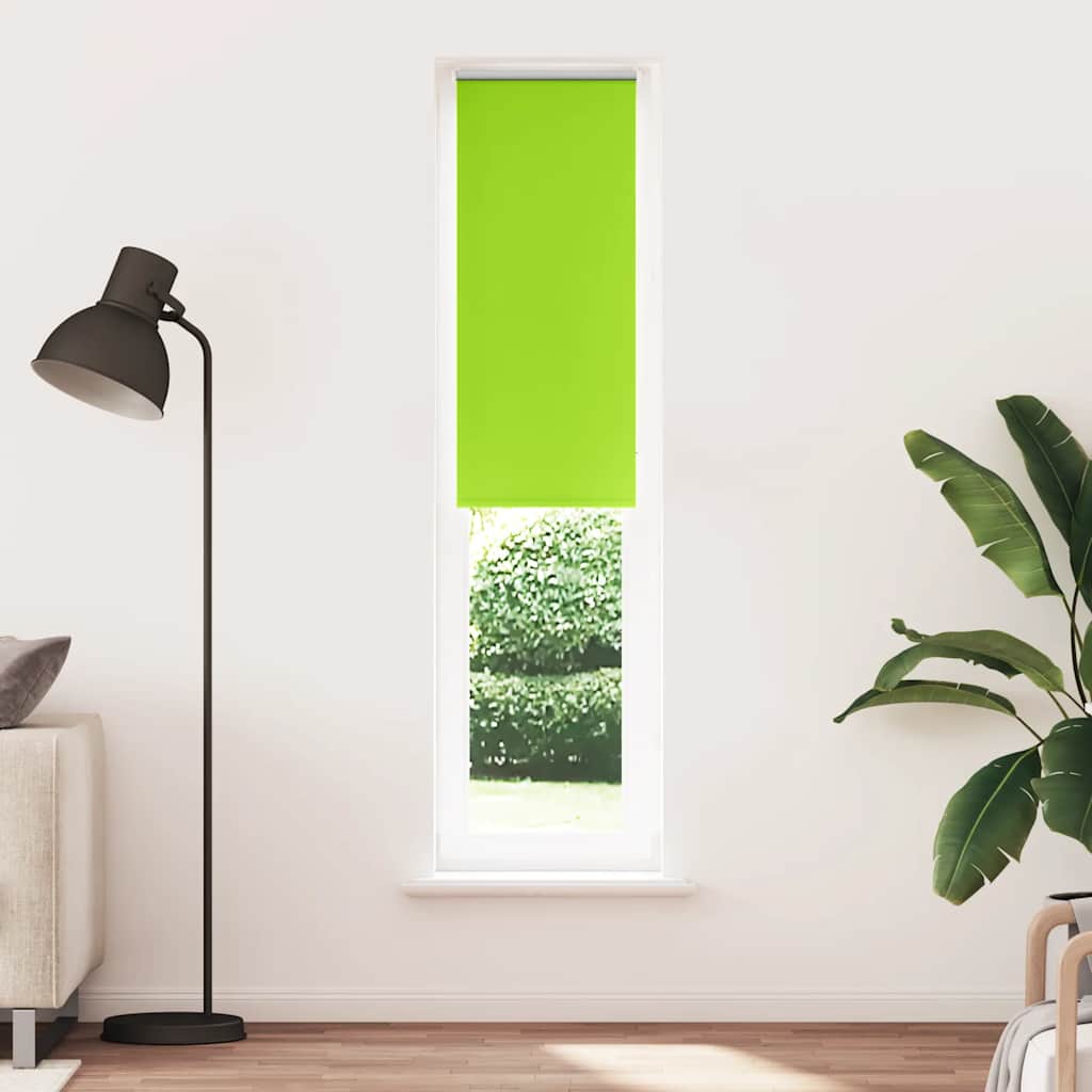 Roller Blind Blackout Leaves Green 60x210 cm Fabric Width 55.7 cm Polyester