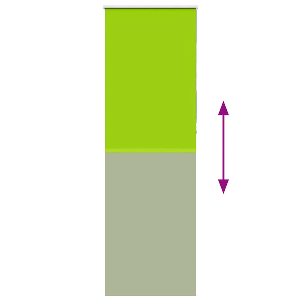 Roller Blind Blackout Leaves Green 80x210 cm Fabric Width 75.7 cm Polyester