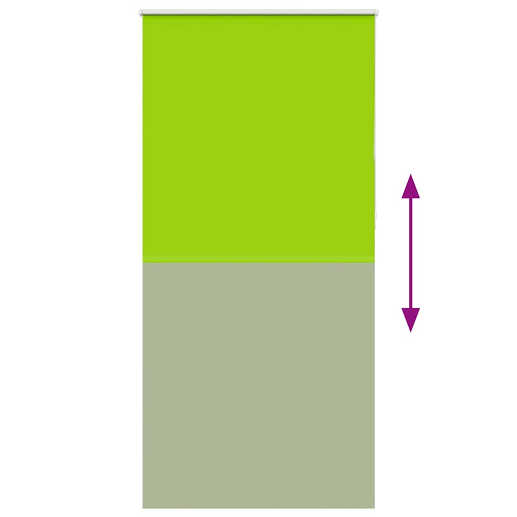 Roller Blind Blackout Leaves Green 105x210 cm Fabric Width 100.7 cm Polyester