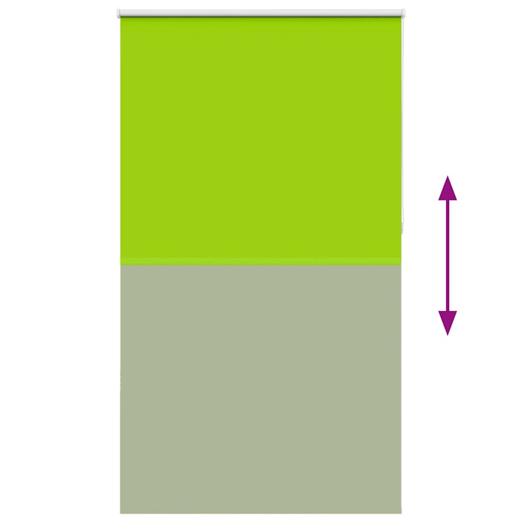 Roller Blind Blackout Leaves Green 130x210 cm Fabric Width 126.6 cm Polyester