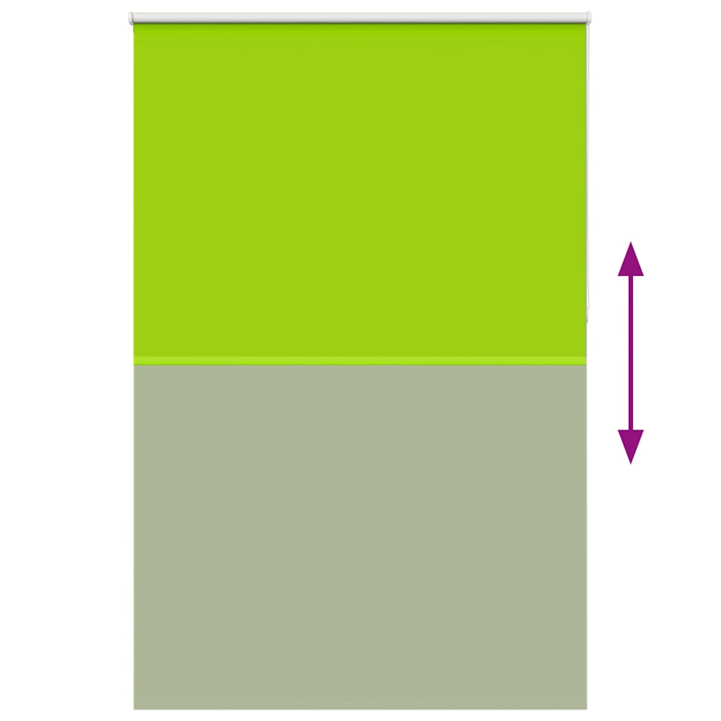 Roller Blind Blackout Leaves Green 150x210 cm Fabric Width 146.6 cm Polyester