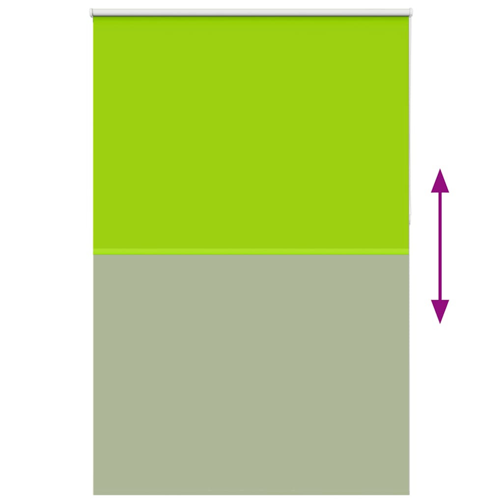 Roller Blind Blackout Leaves Green 155x210 cm Fabric Width 151.6 cm Polyester