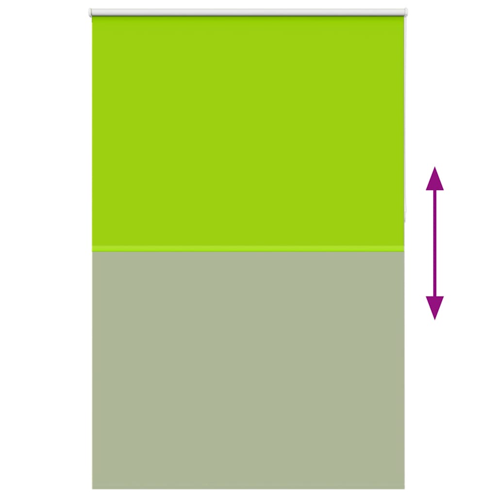 Roller Blind Blackout Leaves Green 165x210 cm Fabric Width 161.6 cm Polyester