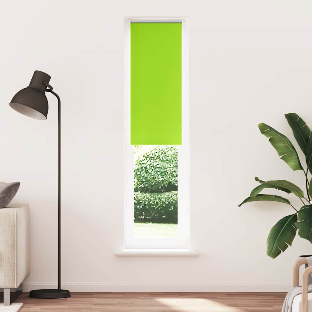 Roller Blind Blackout Leaves Green 55x230 cm Fabric Width 50.7 cm Polyester