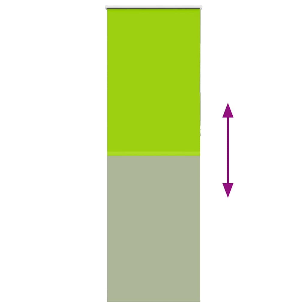 Roller Blind Blackout Leaves Green 65x230 cm Fabric Width 60.7 cm Polyester