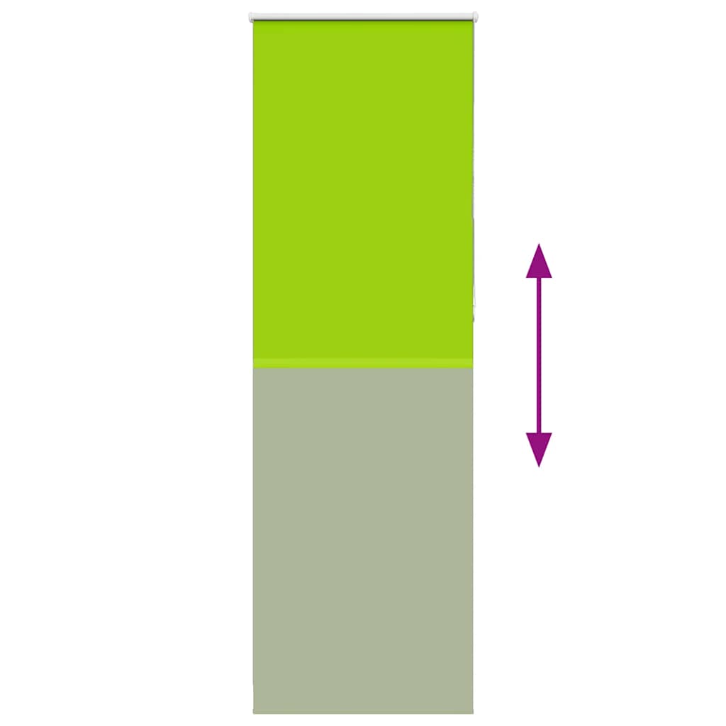 Roller Blind Blackout Leaves Green 75x230 cm Fabric Width 70.7 cm Polyester