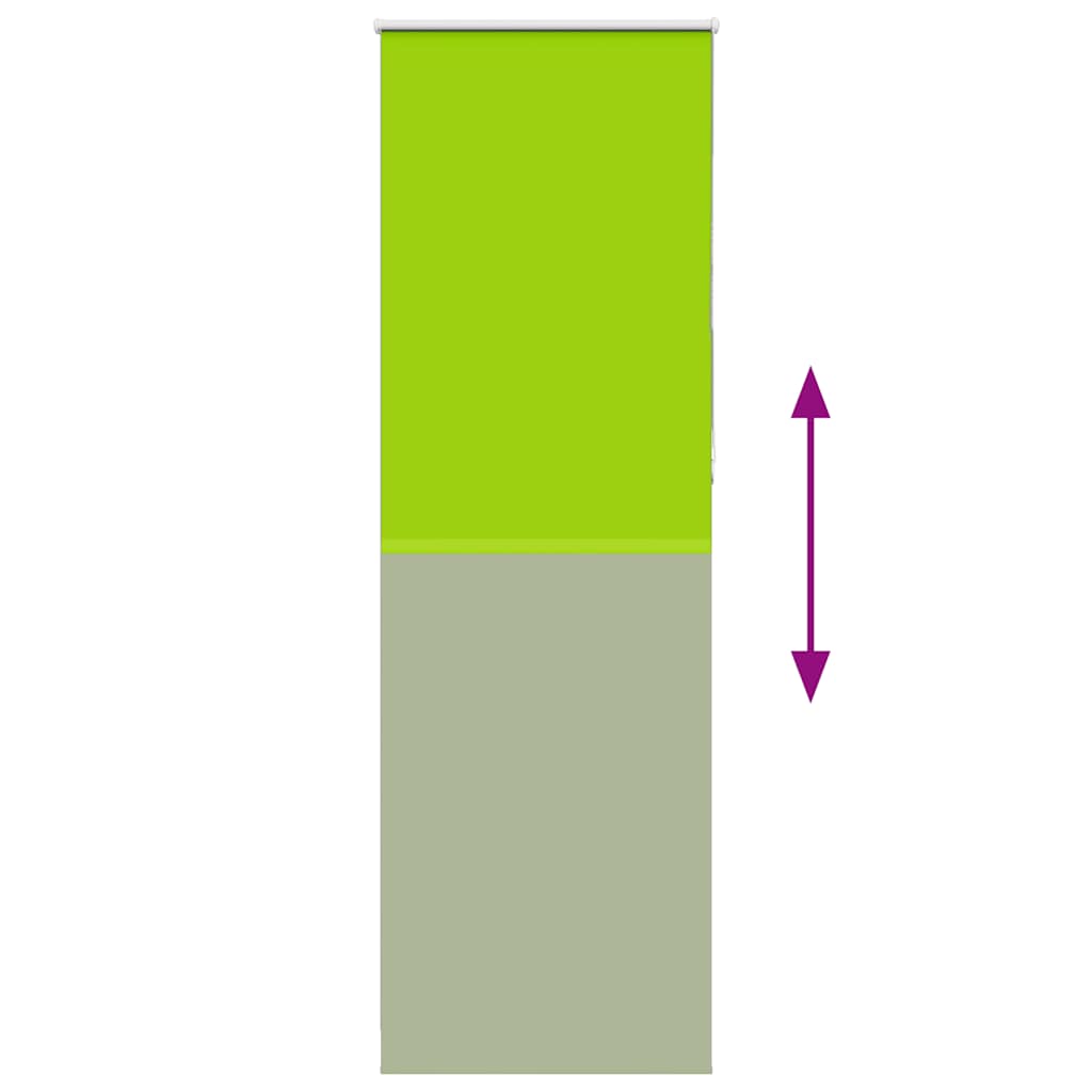 Roller Blind Blackout Leaves Green 85x230 cm Fabric Width 80.7 cm Polyester