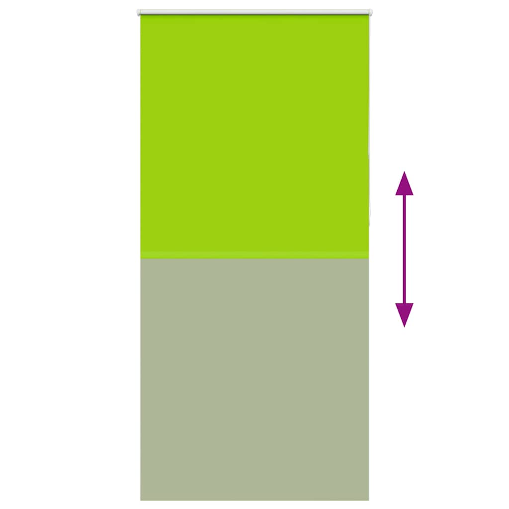 Roller Blind Blackout Leaves Green 95x230 cm Fabric Width 90.7 cm Polyester