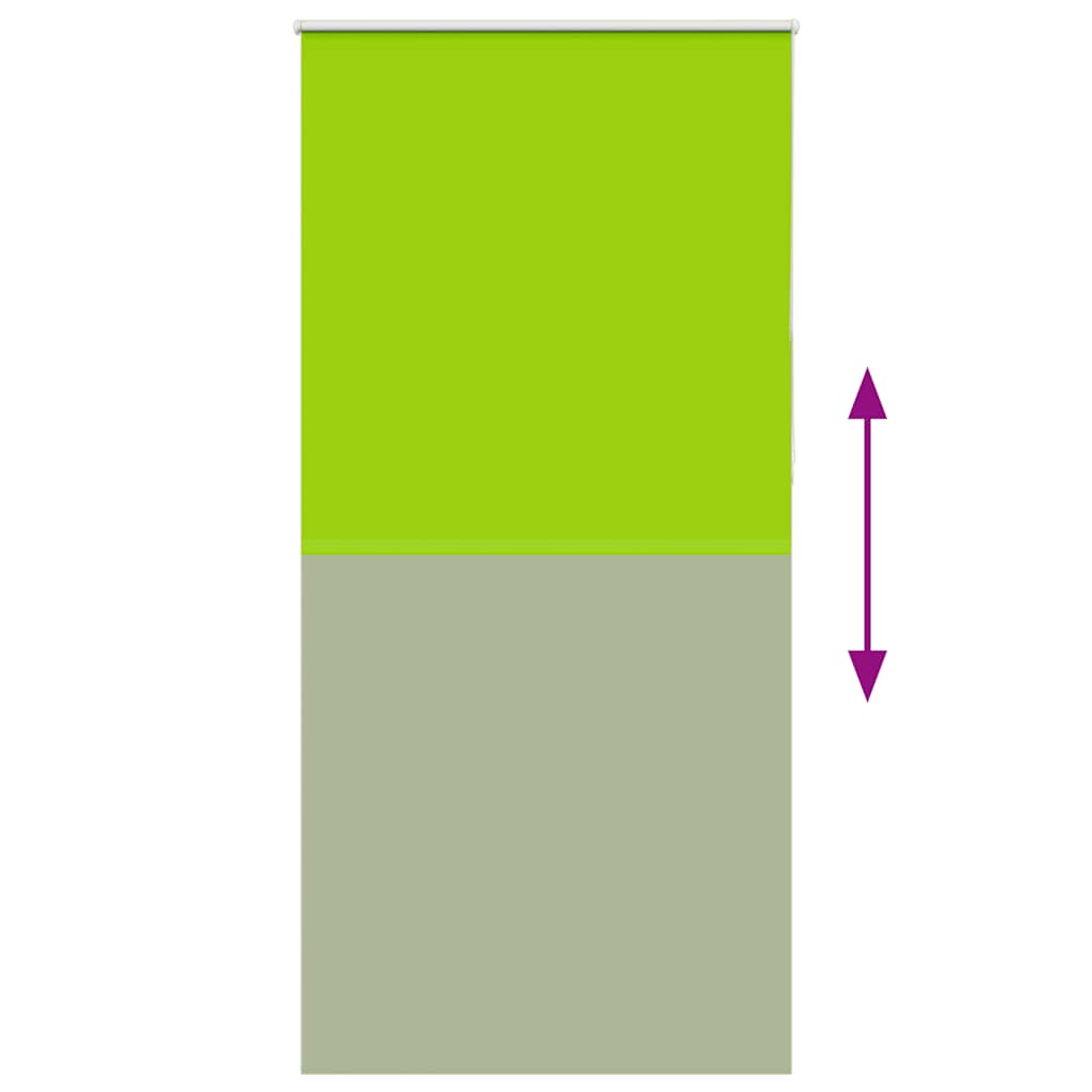 Roller Blind Blackout Leaves Green 115x230 cm Fabric Width 110.7 cm Polyester