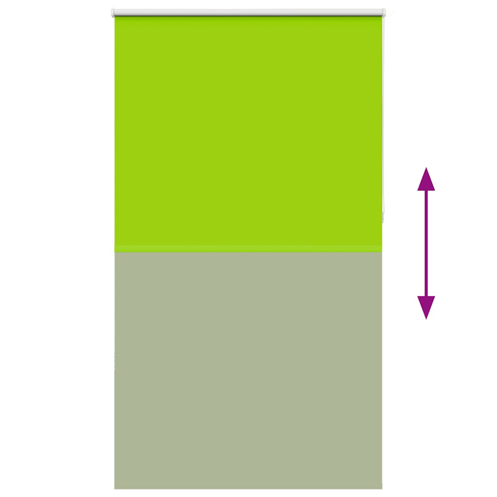 Roller Blind Blackout Leaves Green 120x230 cm Fabric Width 116.6 cm Polyester