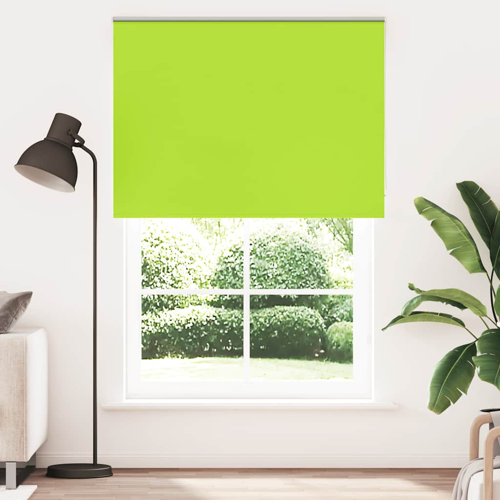 Roller Blind Blackout Leaves Green 155x230 cm Fabric Width 151.6 cm Polyester