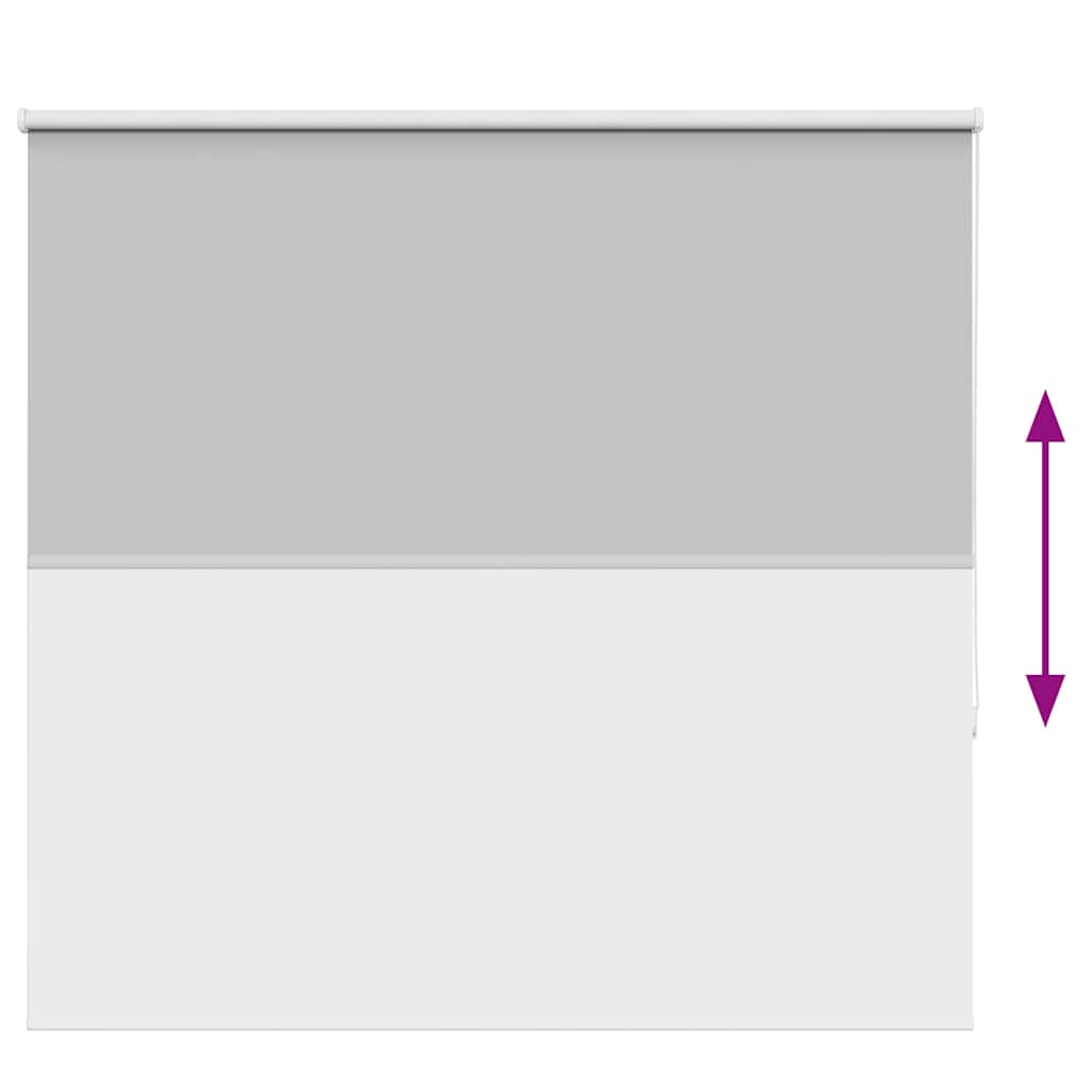 Roller Blind Blackout Light Grey 160x130 cm Fabric Width 156.6 cm Polyester