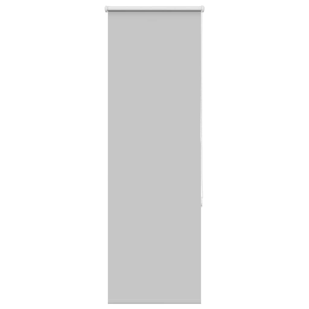 Roller Blind Blackout Light Grey 40x150 cm Fabric Width 35.7 cm Polyester