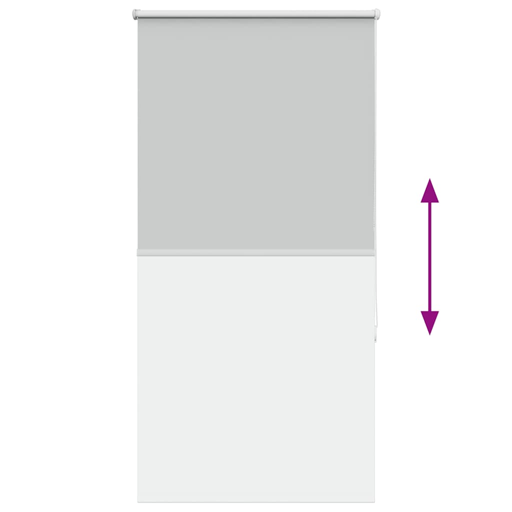 Roller Blind Blackout Light Grey 75x150 cm Fabric Width 70.7 cm Polyester